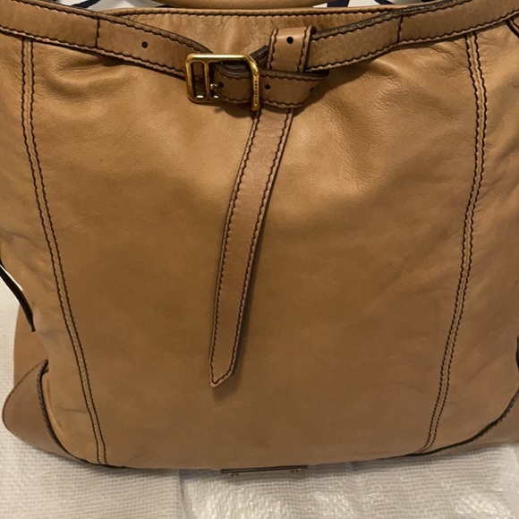 EXTREMELY RARE Burberry tan leather crossbody bag - Picture 2 of 16